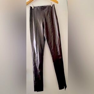 Brown Leggings with front split leg - Never used